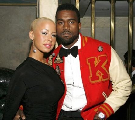 kanye west amber rose beach. Rapper Kanye West and Model