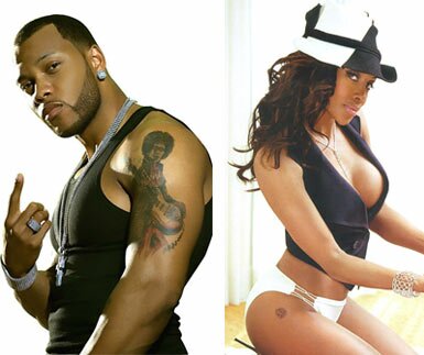 flo rida back tattoo. Vivica Fox and Flo Rida