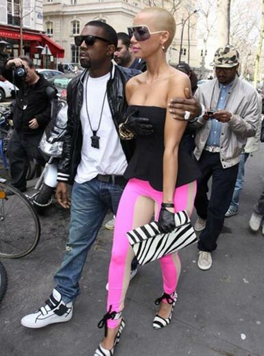 amber rose kanye west girlfriend. Kanye West and Amber Rose