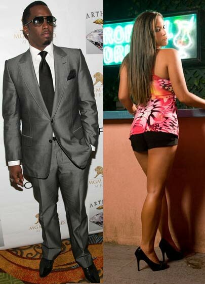 Photo of Sean Diddy Combs and Sammi Sweetheart Giancola of Jersey Shore