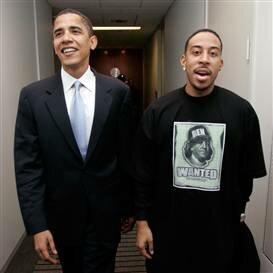 Ludacris with Senator Barack Obama