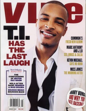 T.I. on the cover of Vibe August Issue