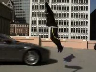 Kobe Bryant Jumps Over An Aston Martin Car