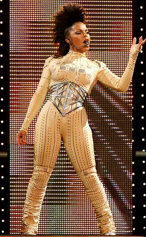 Photo of Janet Jackson on stage during Tour