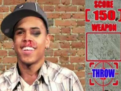 Picture of Chris Brown punched in the face!