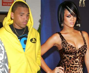 Photo of RnB singer Chris Brown and Pop singer Rihanna