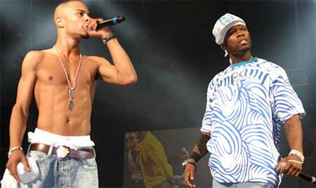 Photo of rappers T.I. and 50 Cent