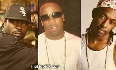 Picture of rappers Young Buck, Yo Gotti, All Star