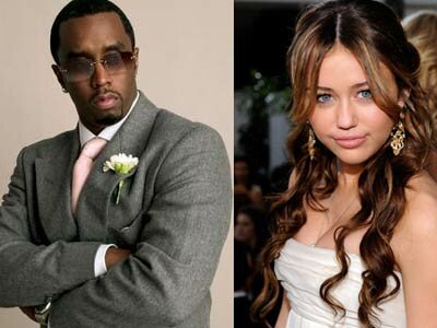 Photo of P. Diddy and Miley Cyrus