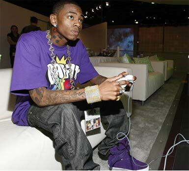 Photo of rapper Soulja Boy aka Dre at E3 Expo