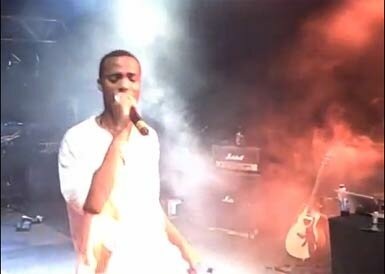 B.o.B performing in Norway with Playboy Tre