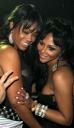 Photo of Lil Kim at her birthday party with rapper Trina (July 24, 2009 Club Mansion)