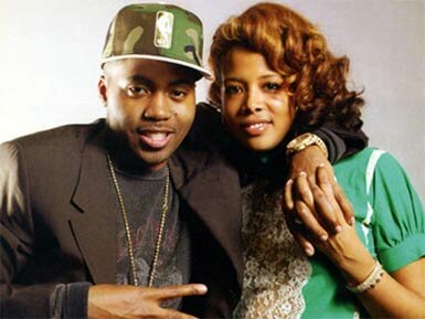 Photo of rapper Nas and Kelis