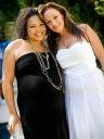 Photo of Tisha Campbell and actress Leah Remini at Baby Shower