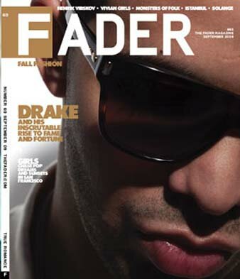 Rapper Drake Fader Magazine Cover Photo September 2009