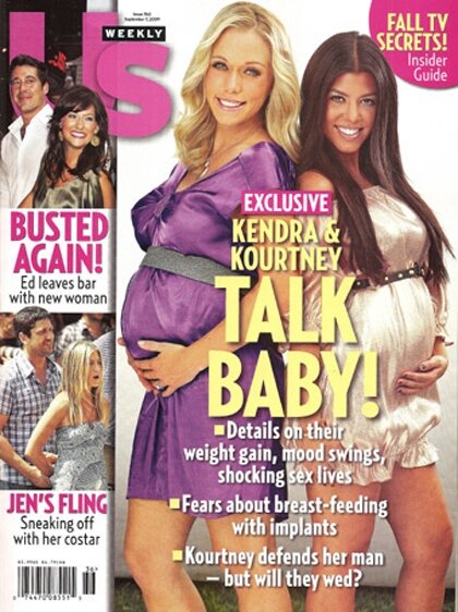 Photo of Kourtney Kardashian and Kendra Wilkinson Pregnant