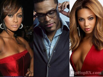 Photo of Keri Hilson, Beyonce Knowles and Maxwell