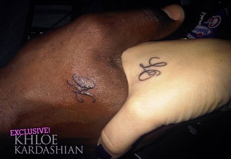 Khloe Kardashian and Lamar Odom Tattoo photos