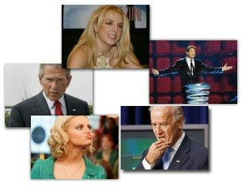 Photo collage of celebrities who made stupid but funny quotes