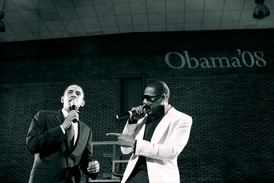 Photo of Jay-Z and Obama