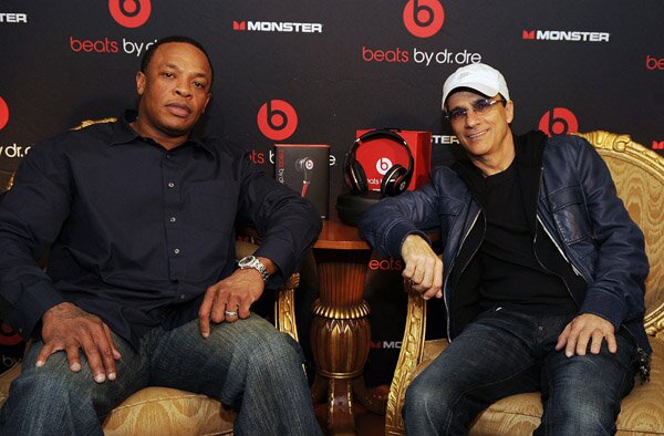 Photo of Dr Dre and retail partner Jimmy lovine of Beats by Dre