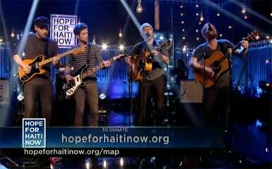 Photo of Coldplay - Hope For Haiti Now Live Performance - A Message (Live)