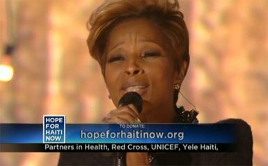 Photo of Mary J Blige - Hope For Haiti Now Live Performance - Hard Times Come Again No More (Live)