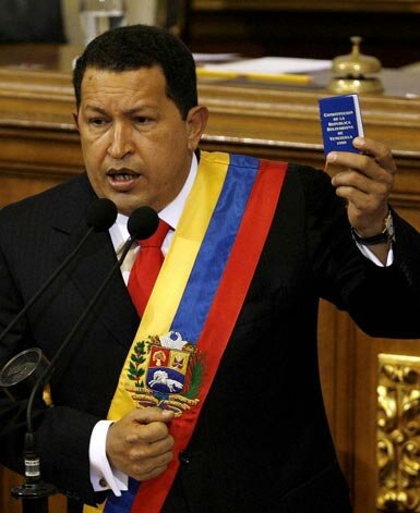 Photo of Venezuelan President Hugo Chavez