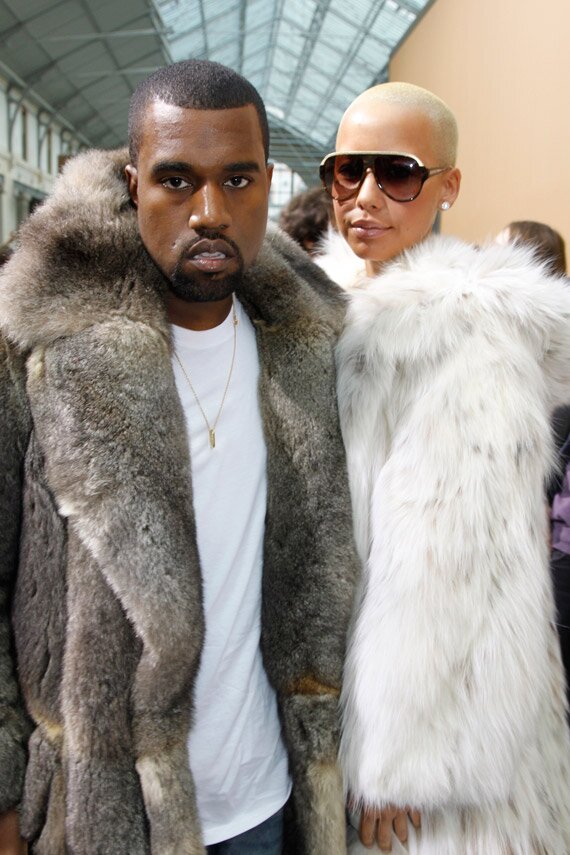 Photos of Kanye West and Amber Rose Rockin Fur!