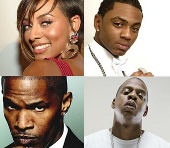 Picture of Keri Hilson, Soulja Boy, Jamie Foxx, and Jay-Z