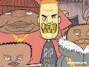 Photo of T-Pain Freaknik Cartoon show characters - gold teeth grill
