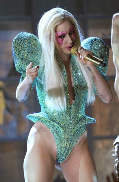 Photo of Lady GaGa 2010 Grammy Performance Outfit, She Is No Hermaphrodite!?