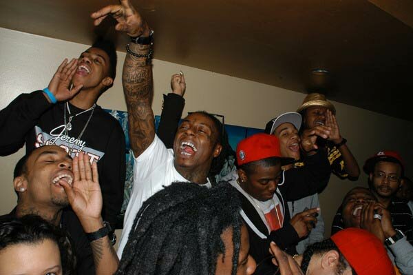 Photo of Lil Wayne farewell party, February 2010
