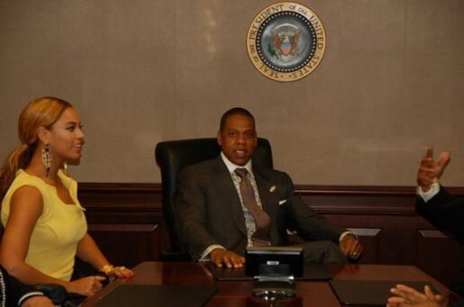 Photo of Jay-Z and Beyonce in White House Awaiting President Obama