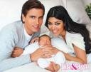 Picture of Kourtney Kardashian, Scott Disick and baby - Family Photo