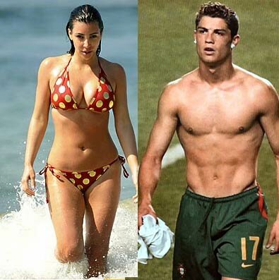 Photo of Kim Kardashian and Cristiano Ronaldo