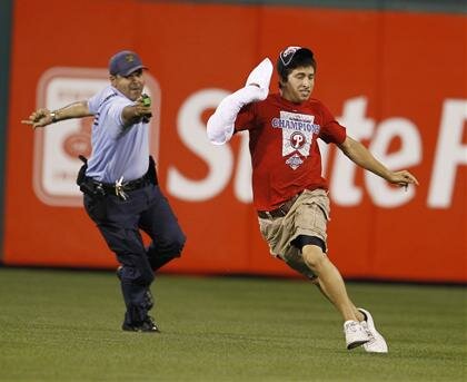 Photo of Philadelphia phillies fan getting tasered - May 2010
