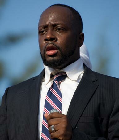 Picture of Wyclef Jean during his run for Haiti Presidency
