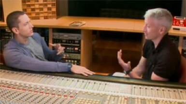 Photo of Eminem and Anderson Cooper For 60 Minutes Segment