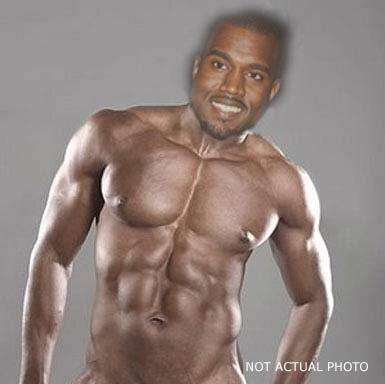 Photo: Kanye West bares it all