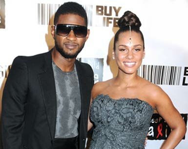 Picture of Alicia Keys and Usher Raymond