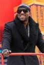 Picture of rapper Kanye West at the Macys Thanksgiving Parade 2010