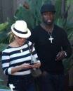 Picture of 50 Cent and Chelsea together walking