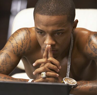 Photo of rapper Bow Wow shirtless picture