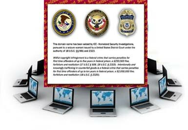 Ice - Homeland Security Seizes Domain Names