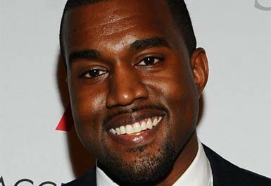 Picture of rapper and producer Kanye West smiling