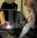 Picture of Miley Cyrus Smoking A Bong