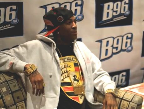 Photo of Rapper Soulja Boy in B96 Chicago interview