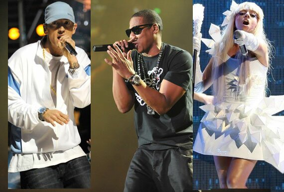 Photos of Eminem, Jay-Z, Lady-GaGa