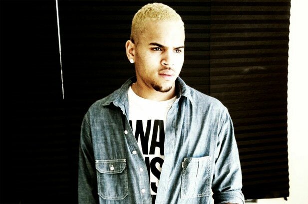 Photo of Chris Brown new blonde hair